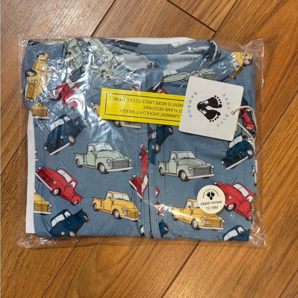 Classic Car Print Kids Footie by